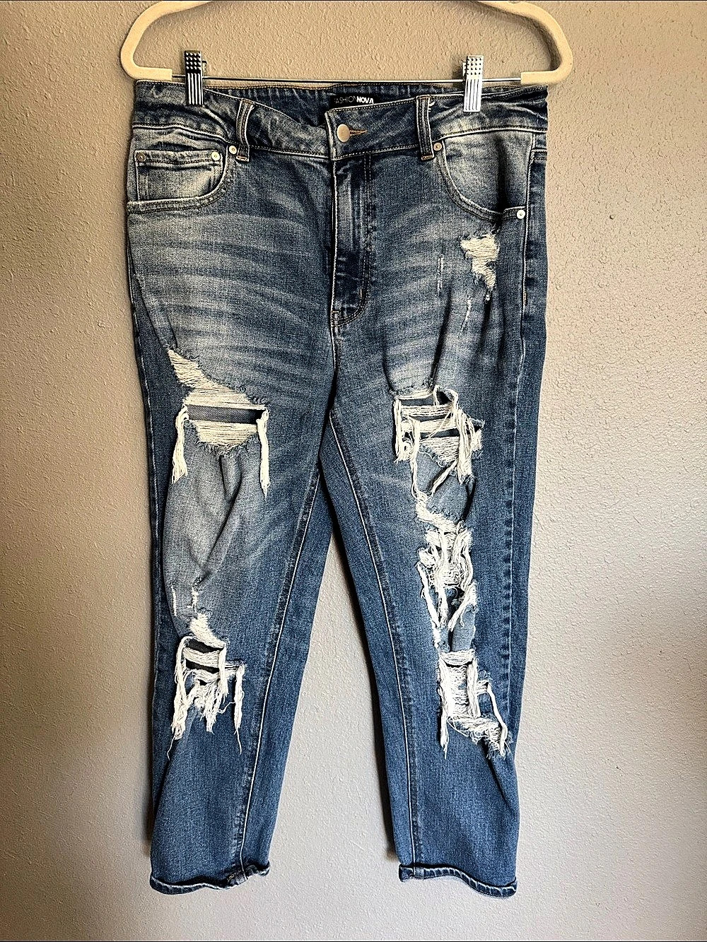 Fashion Nova Distressed Skinny Jeans